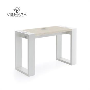 TAVOLO LIVING CON FORO NOCE BIANCO V22