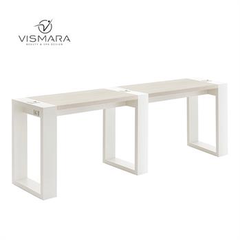 TAVOLO LIVING DOPPIO NOCE BIANCO V22