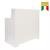 RECEPTION THEA FRONTALE MATERICO BIANCO SPAZZOLATO CON CASSETTO