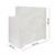 RECEPTION THEA FRONTALE MATERICO CEMENTO GRIGIO CON CASSETTO