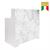 RECEPTION THEA FRONTALE EFFETTO MARMO GRIGIO CON CASSETTO