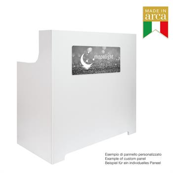 RECEPTION THEA FRONTALE PANNELLO PLEXI CON CASSETTO