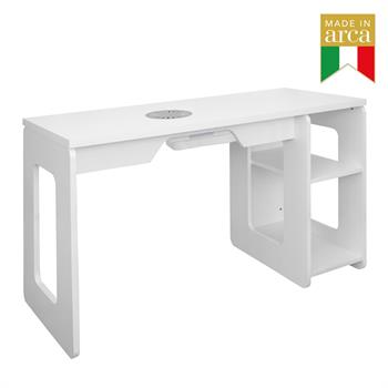 TAVOLO MANICURE KIRA CON FORO BIANCO