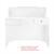 TAVOLO MANICURE KIRA CON FORO LARICE BIANCO