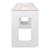 TAVOLO MANICURE KIRA CON FORO LARICE BIANCO