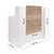 RECEPTION THEA FRONTALE FINITURA ROVERE CON CASSETTO