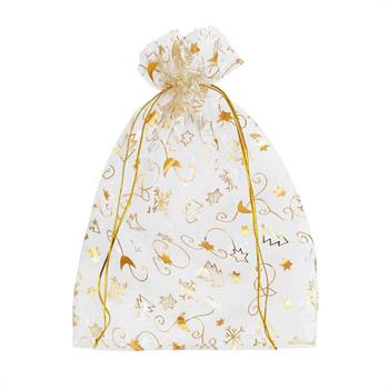SACCHETTO IN ORGANZA DECOR. 20X30 CM