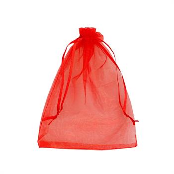 SACCHETTO IN ORGANZA ROSSO 1 3X18 CM
